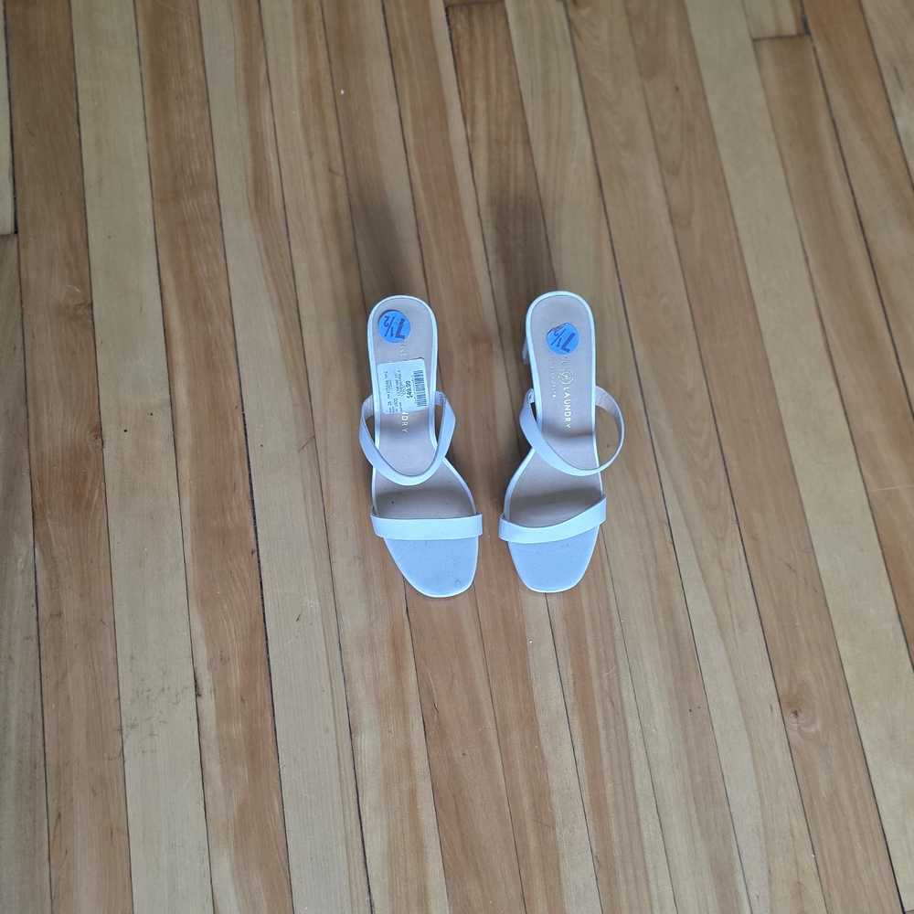 Chinese Laundry White Strappy Heels